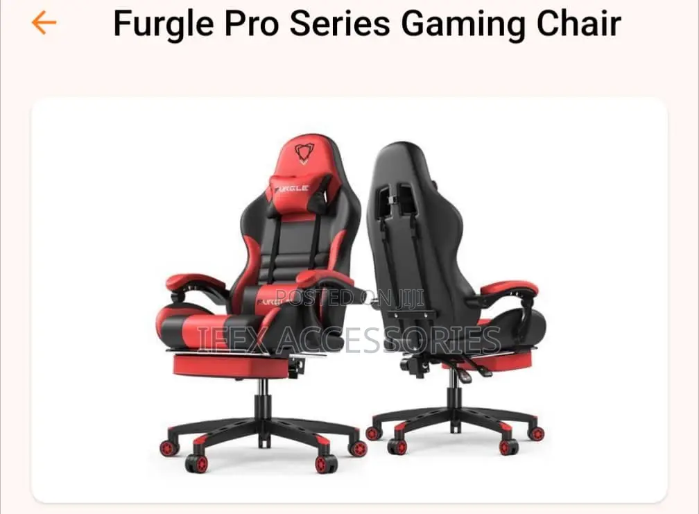 Furgle Pro Series Gaming Chair With Footrest