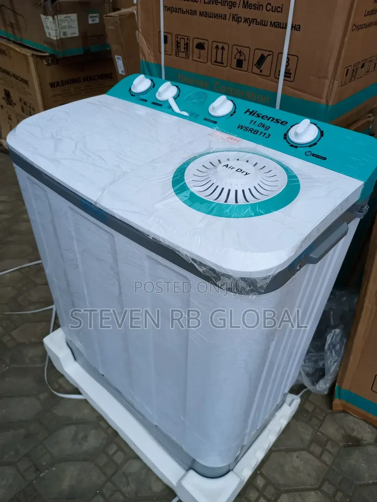 Hisense 11kg Twin Tub Top Loader Washing Machine / WSRB 113