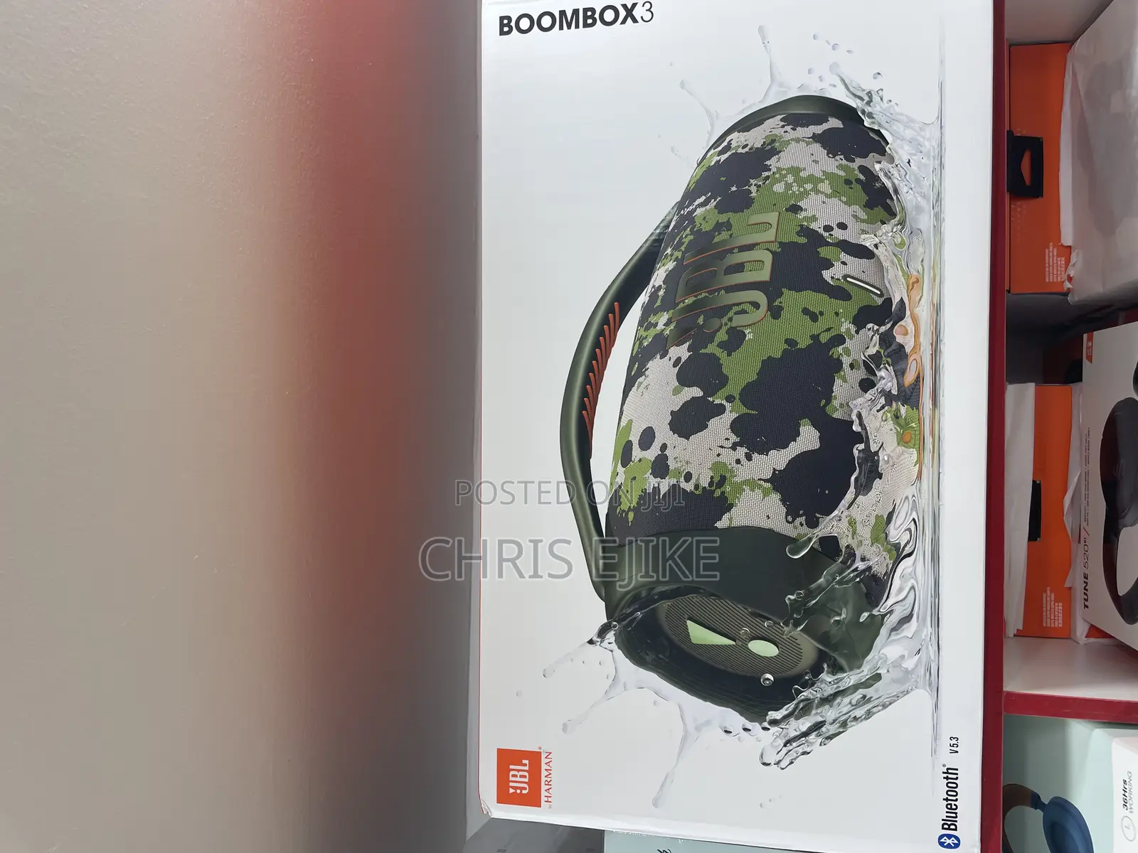 JBL Portable Speaker Boom Box 3 Black