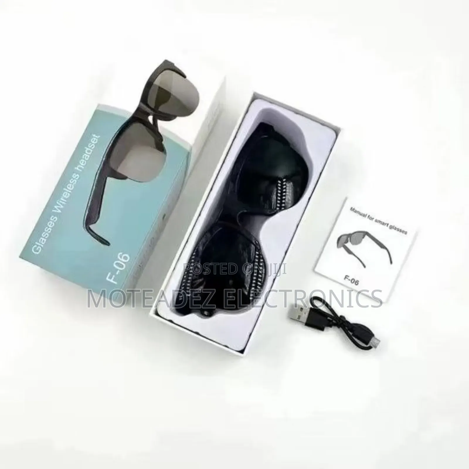 Rechargeable Smart Bluetooth Sunglasses W/Wireless Earphones