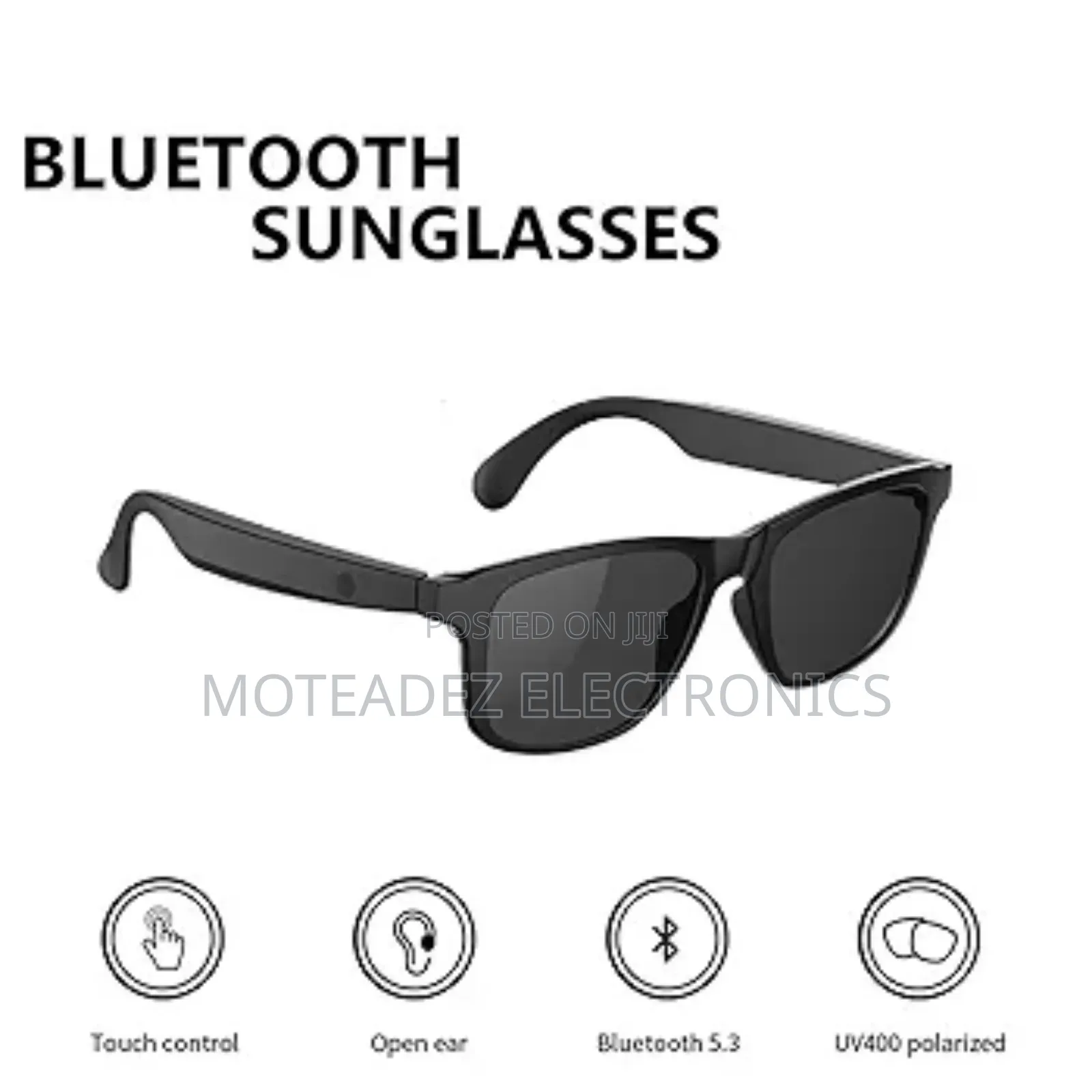 Rechargeable Smart Bluetooth Sunglasses W/Wireless Earphones