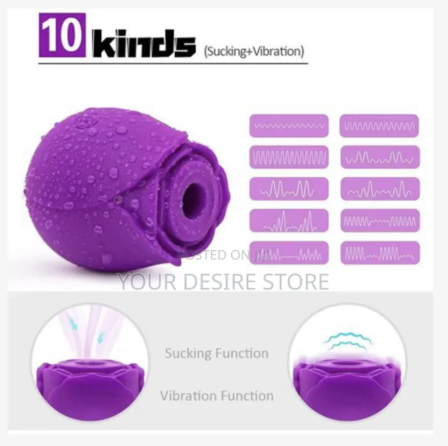 Usb Rose Vibrator Vagina Clitoris Sucker