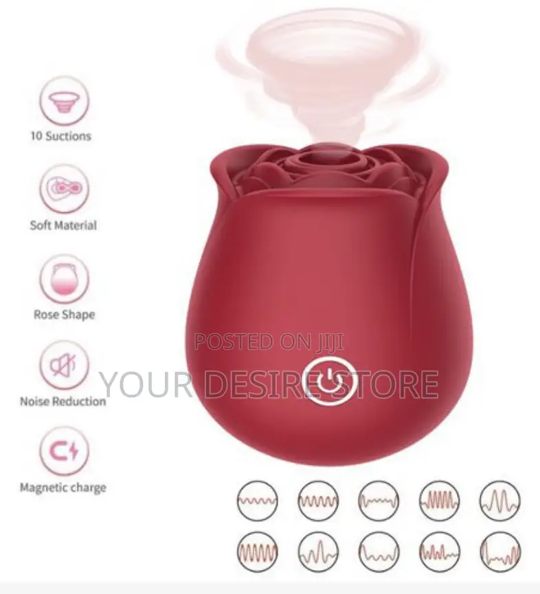 Usb Rose Vibrator Vagina Clitoris Sucker