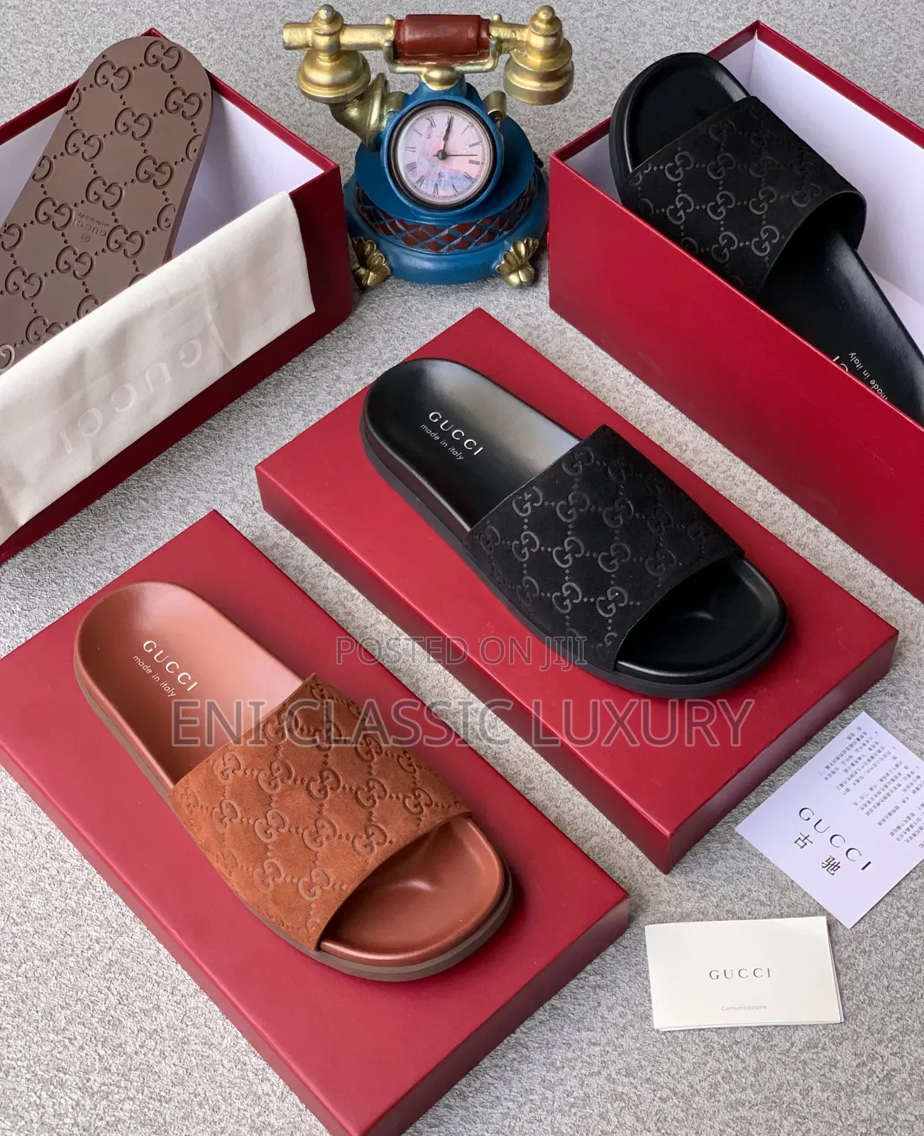 Gucci Luxury Designer Slides Well Branded Package