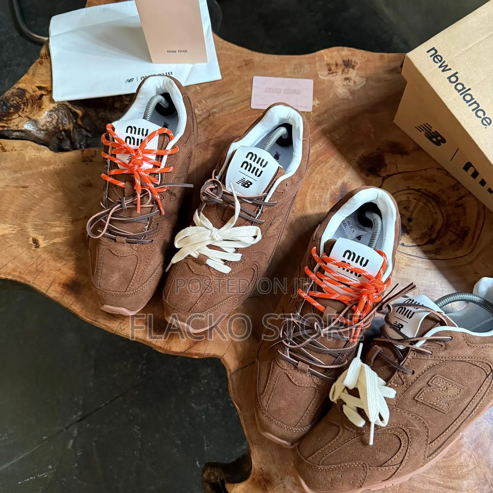 Original Miu Miu X New Balance 530 Sl Suede Sneakers