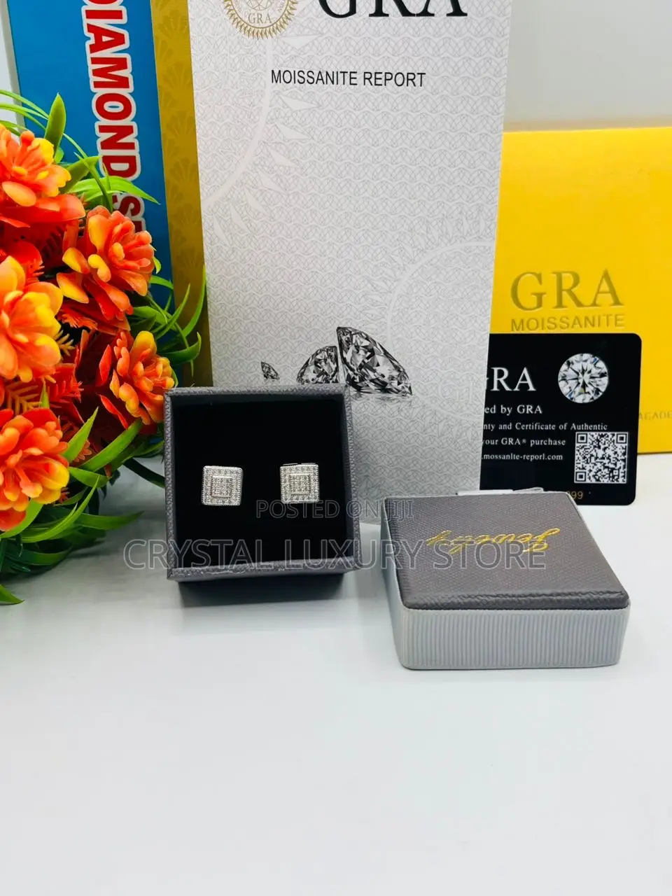 High Quality Luxury Moissanite Stud