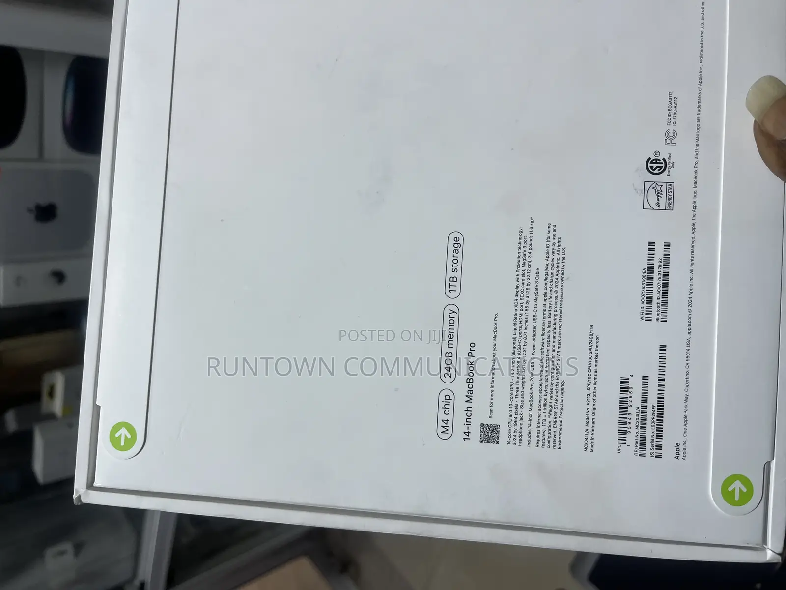 New Laptop Apple MacBook Pro 2024 M4 14-Inch 24GB Apple M4 SSD 1T