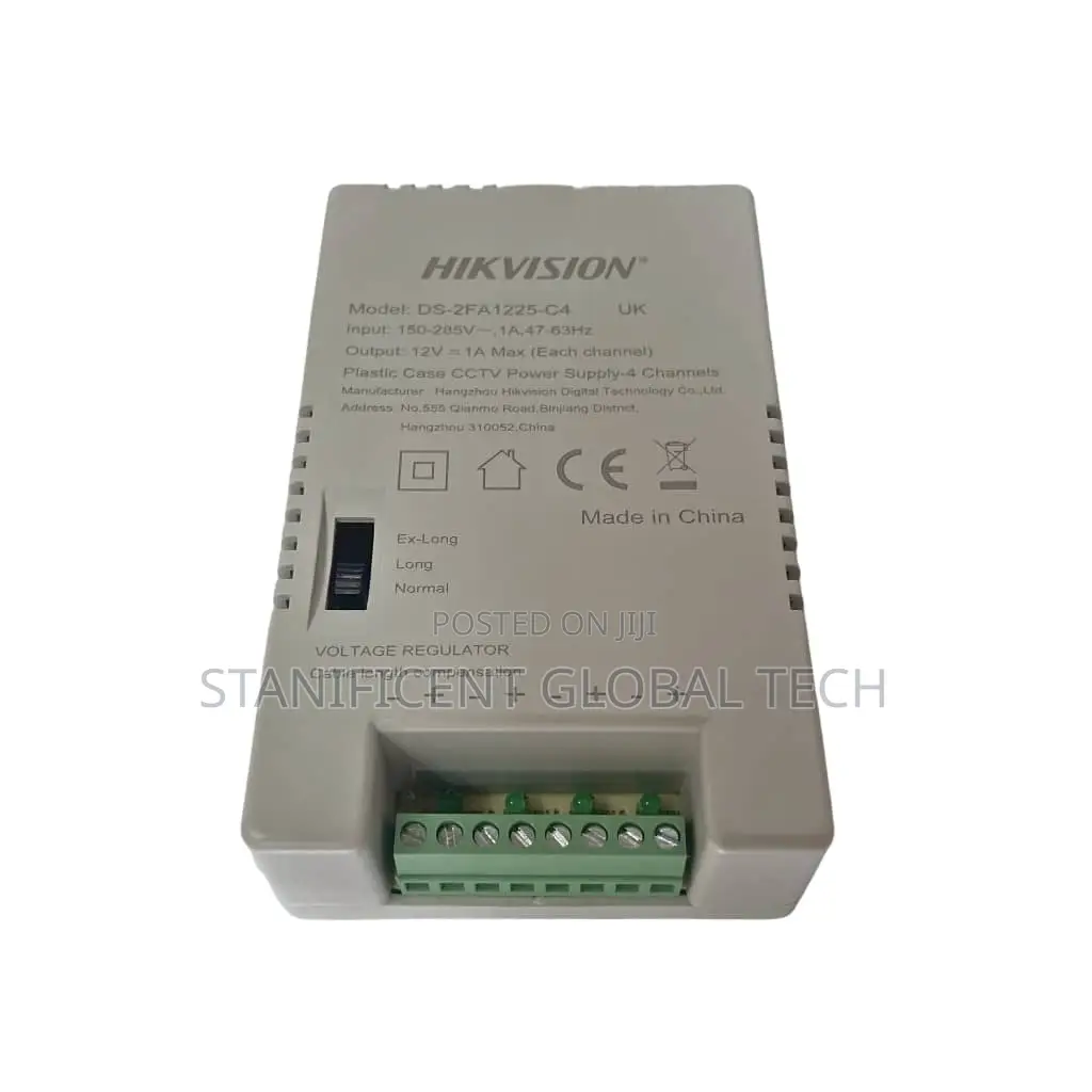 Hikvision 4way Power Supply Box With Power Cord