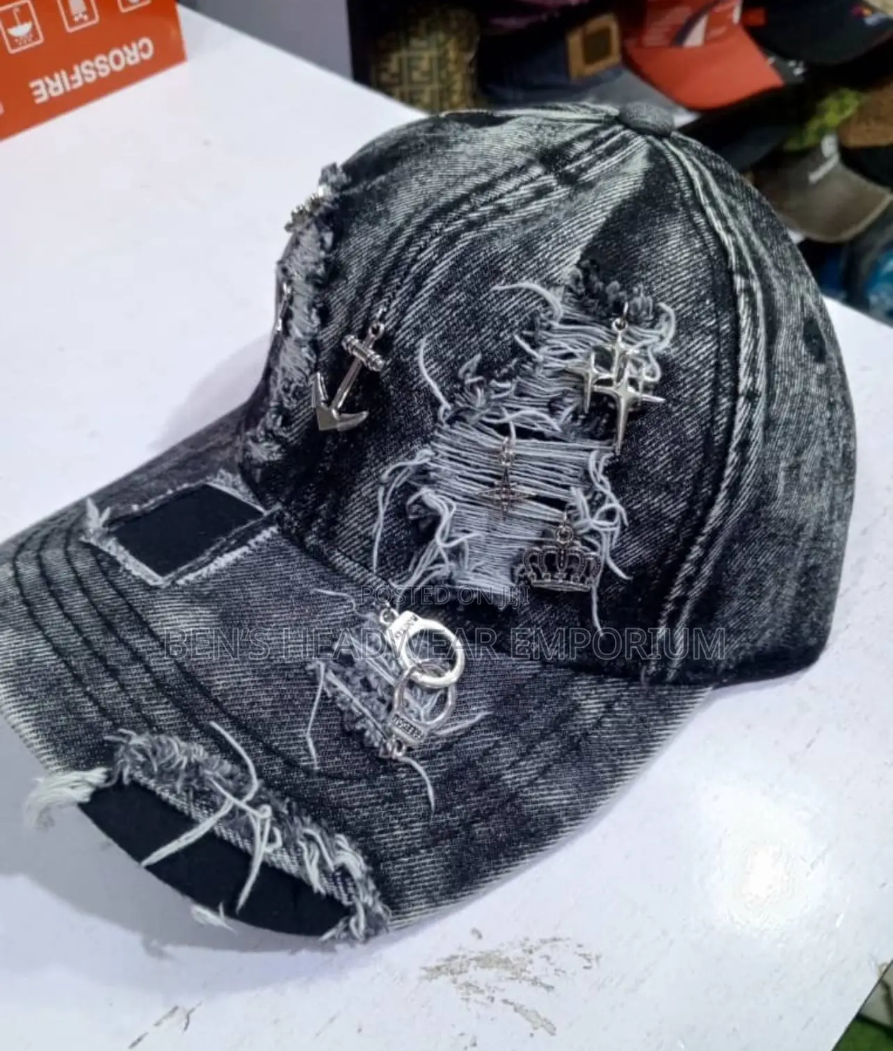 Stock Jean Face Cap