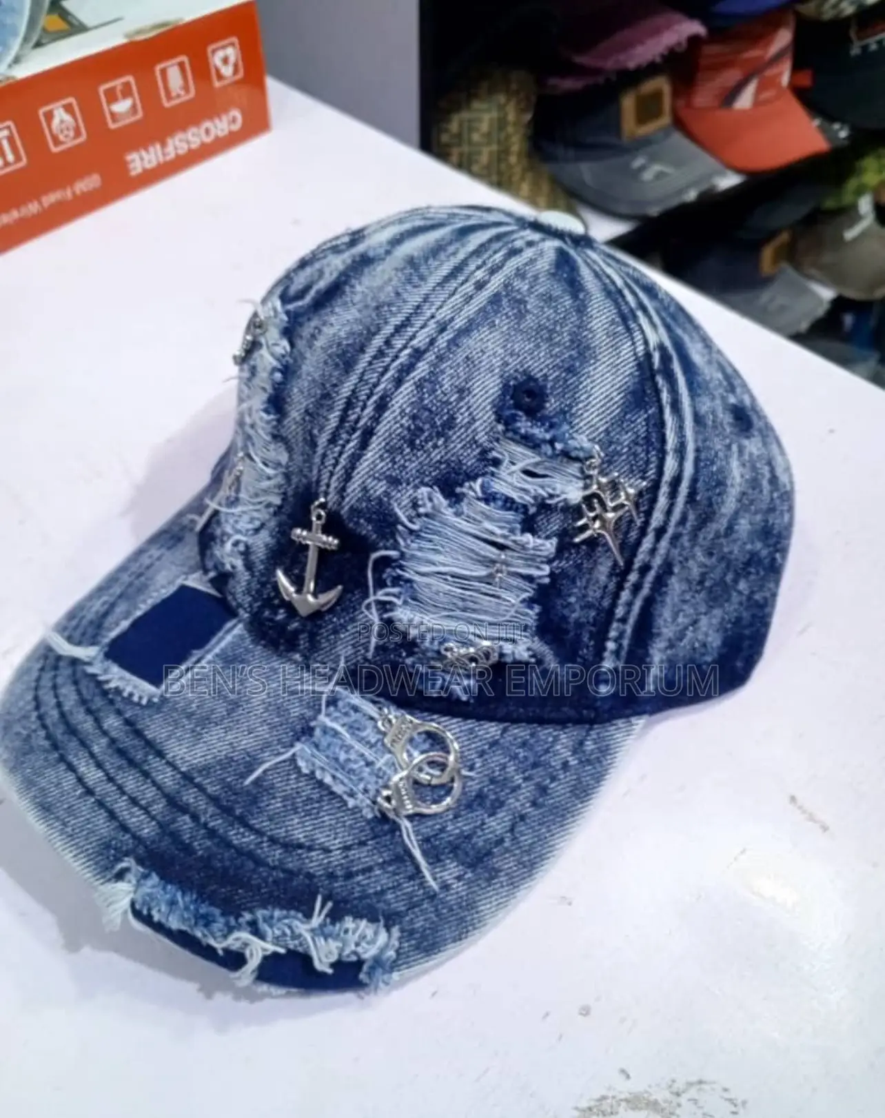 Stock Jean Face Cap