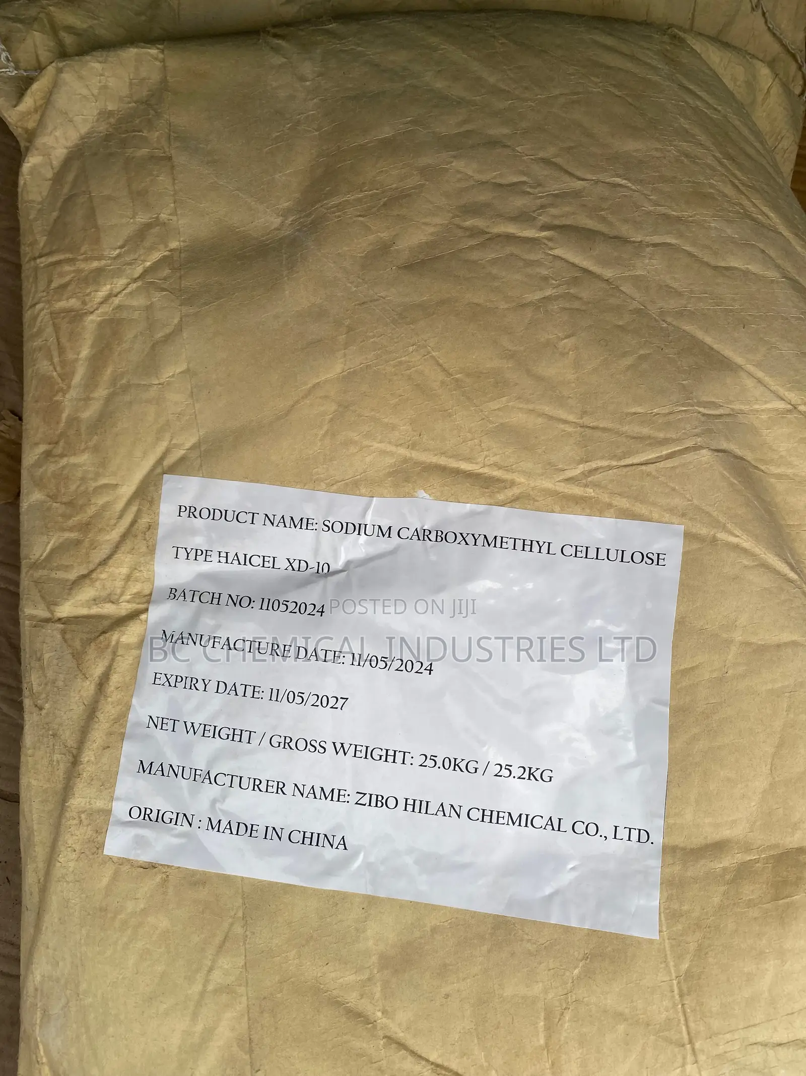 Sodium Carboxyl-Methyl Cellulose ,Cmc,25kgs