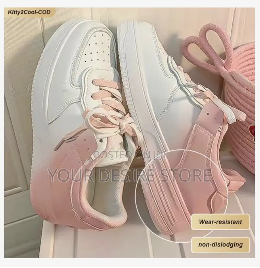 Ashion 2025 Ladies Fashion Casual Sneakers - Pink