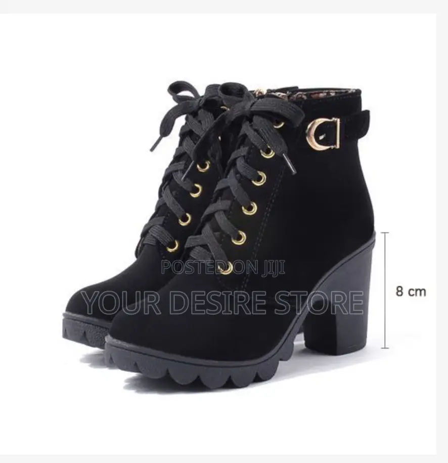 2022 Womens Casual Shoes High Heels - Black