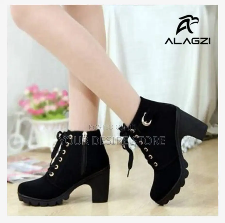2022 Womens Casual Shoes High Heels - Black