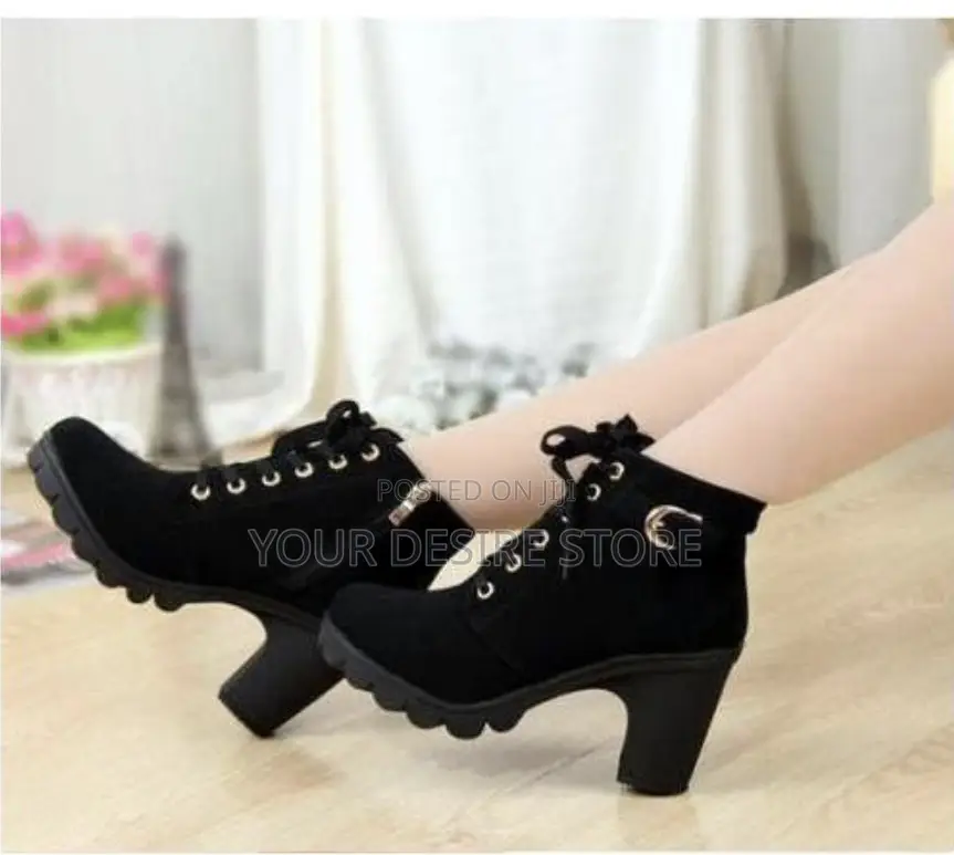 2022 Womens Casual Shoes High Heels - Black