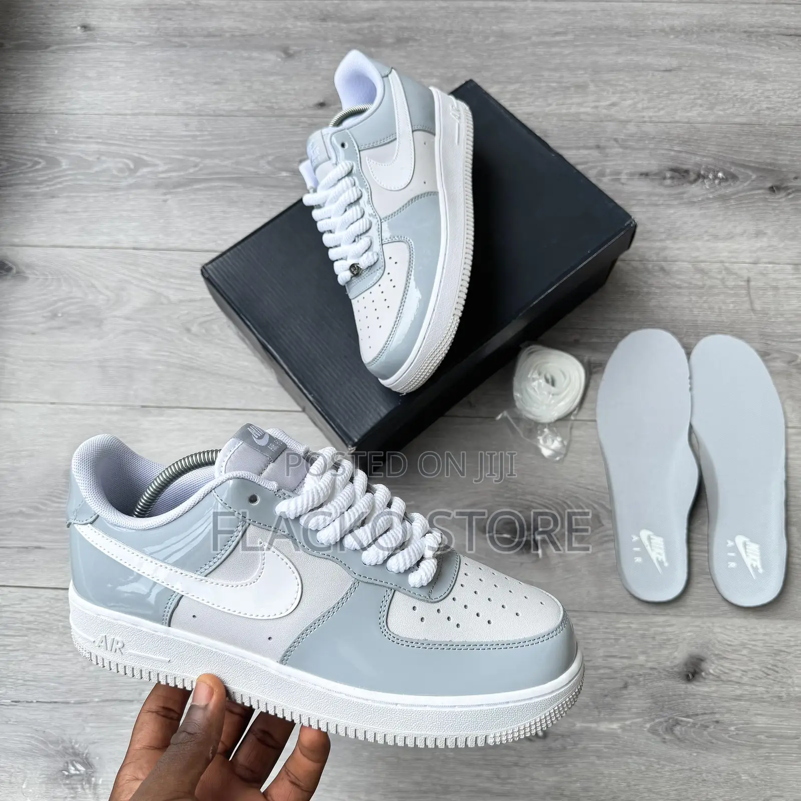 Original Nike Air Force 1 ‘07 Lv8 Patent Sneakers