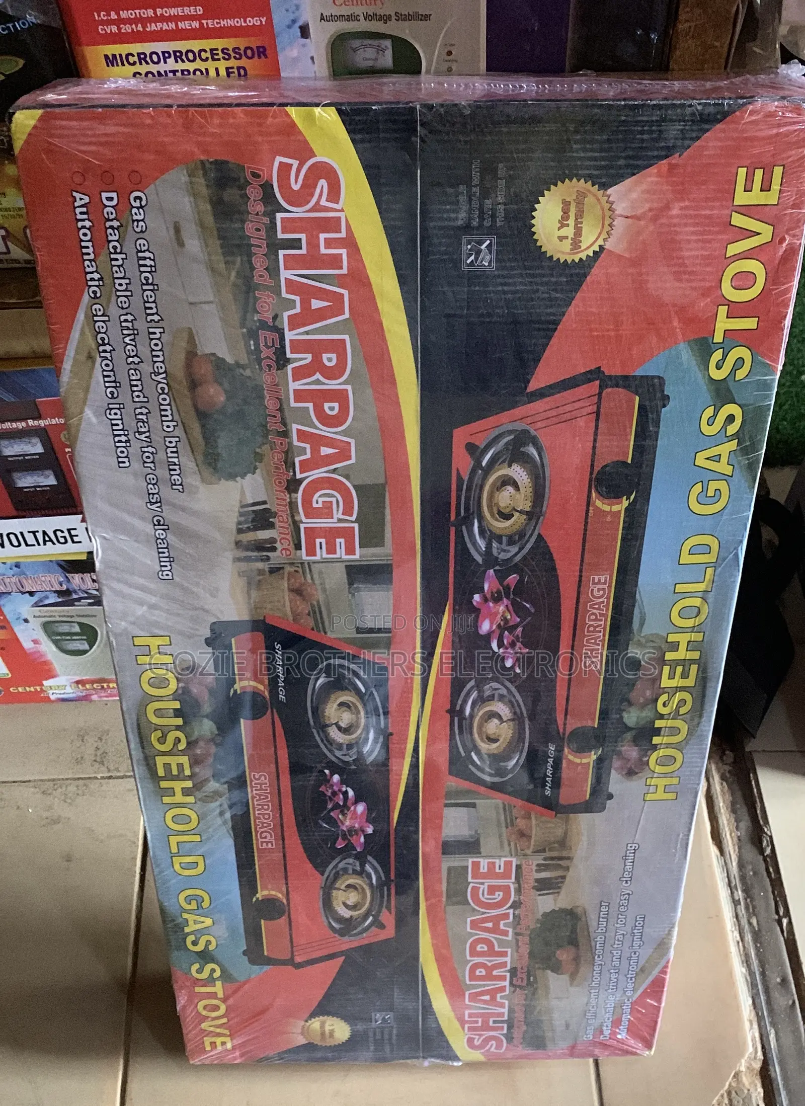 Sharpage Glass Top Auto Ignition Table Gas Cooker 2 Burners