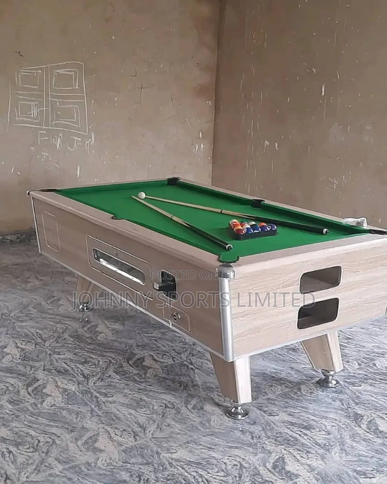 Marble and Coin Snooker Board
