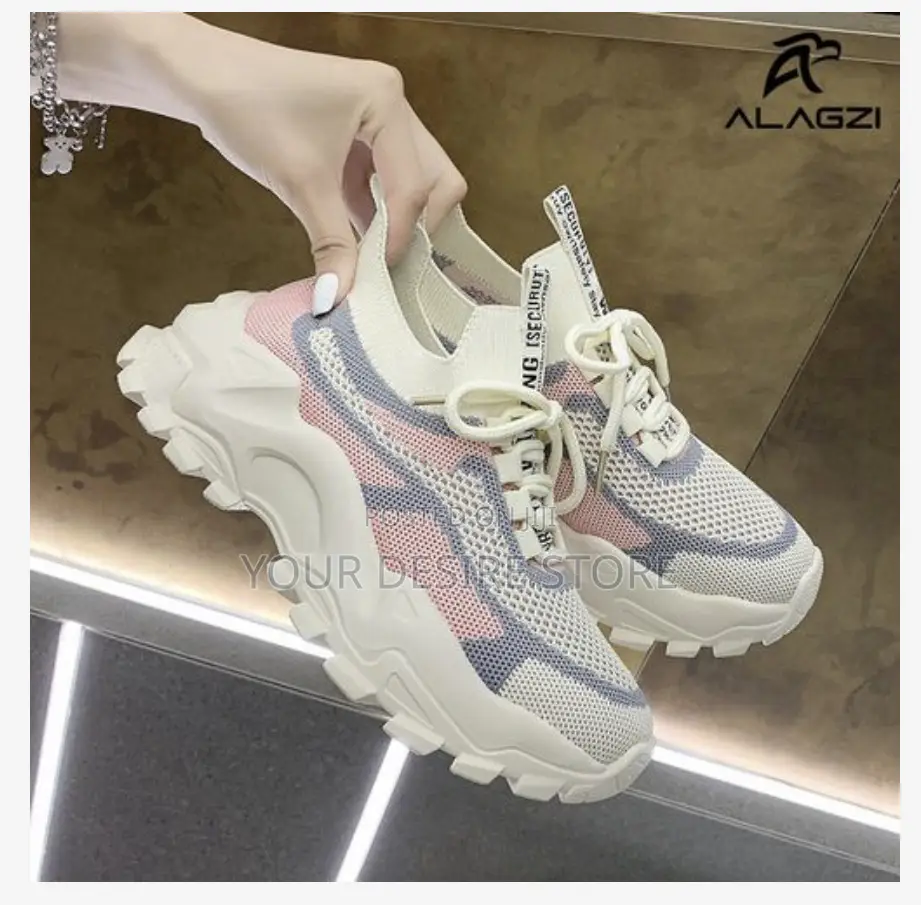 Alagzi 2024 Ladies Classic Fashion Casual Shoe Sneakers-Pink