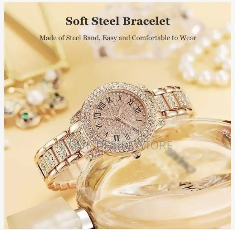 Arhanory 3 in 1 Women's Wristwatch Bracelet Set