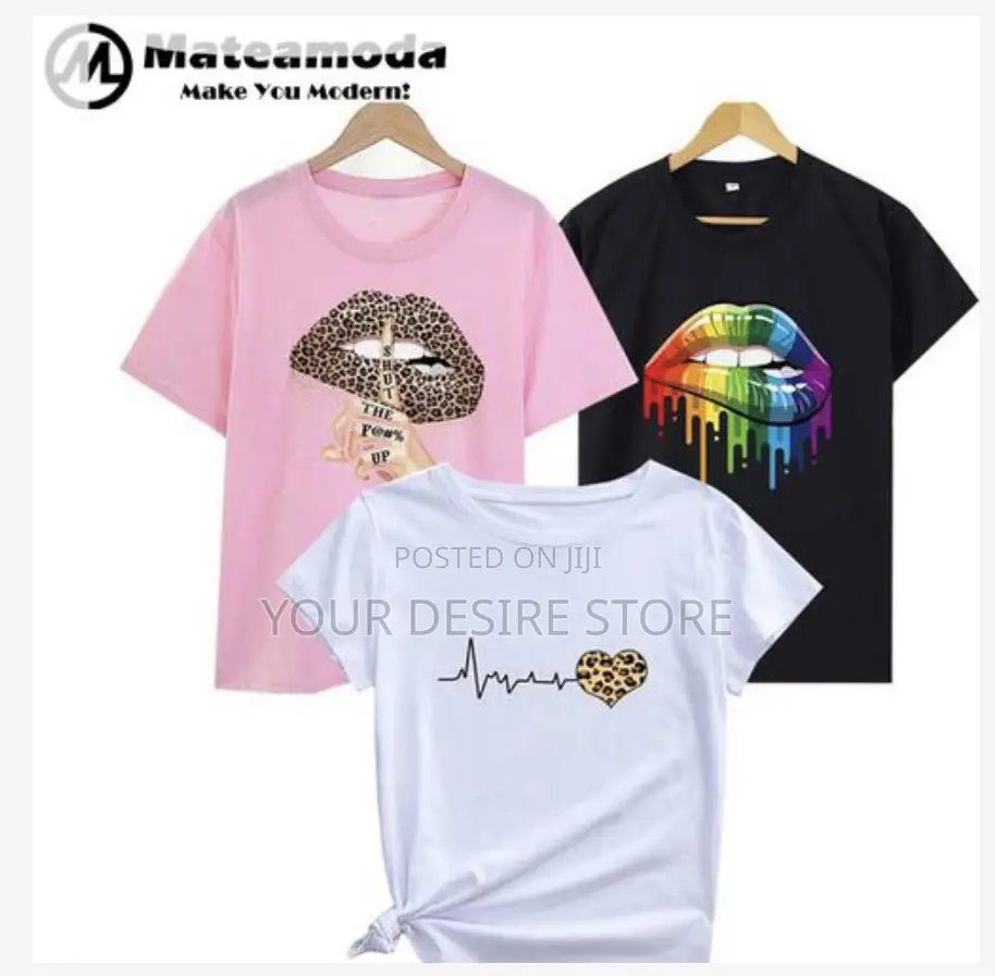 Mateamoda 3 PCS Women T-Shirts Ladies Tops Tees Tshirt Sets