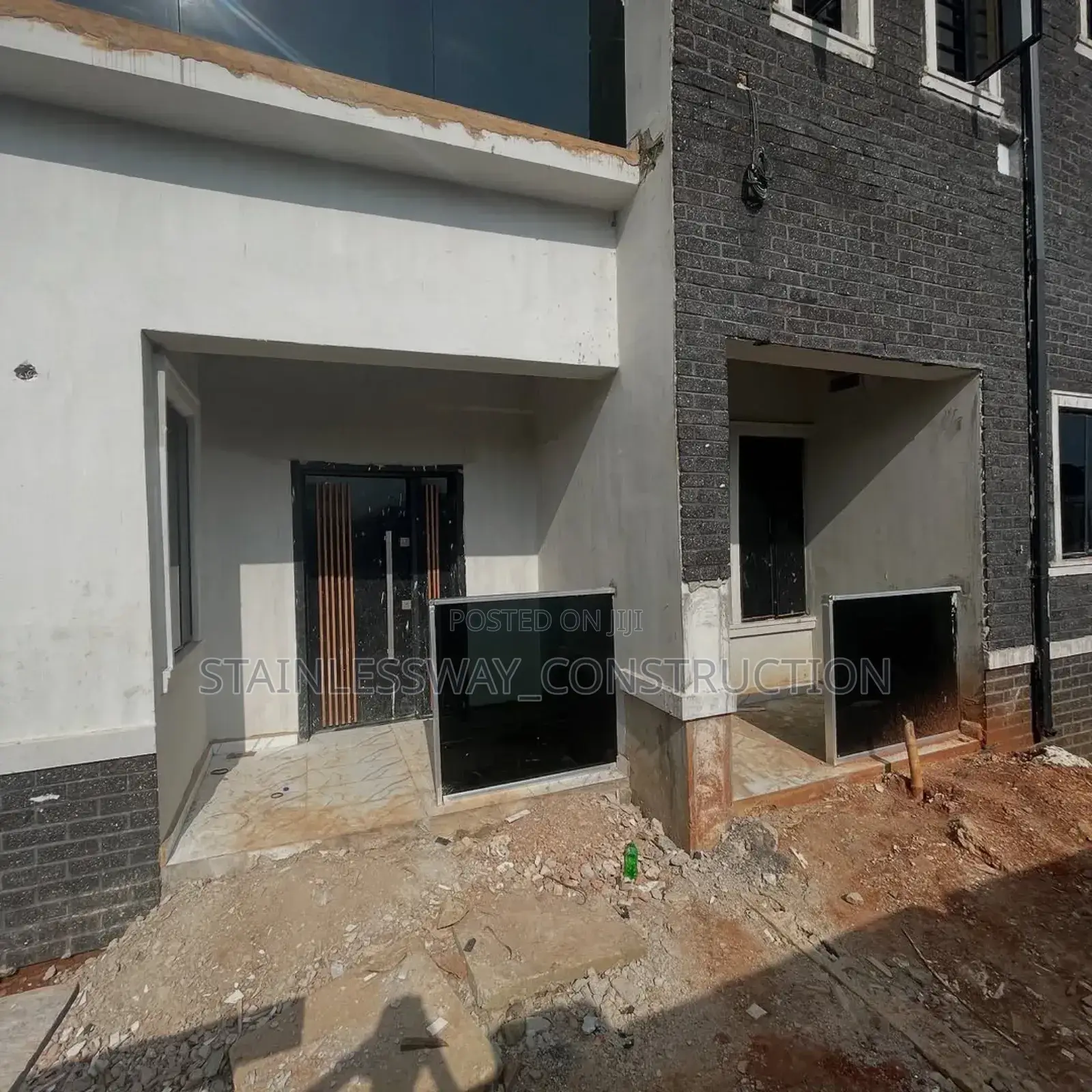 Dark Grey Glass Handrails/Balcony