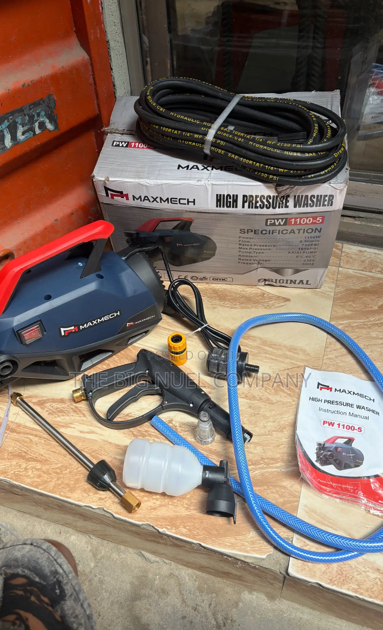 Durable Electric High Pressure Washer Machine 1100watts