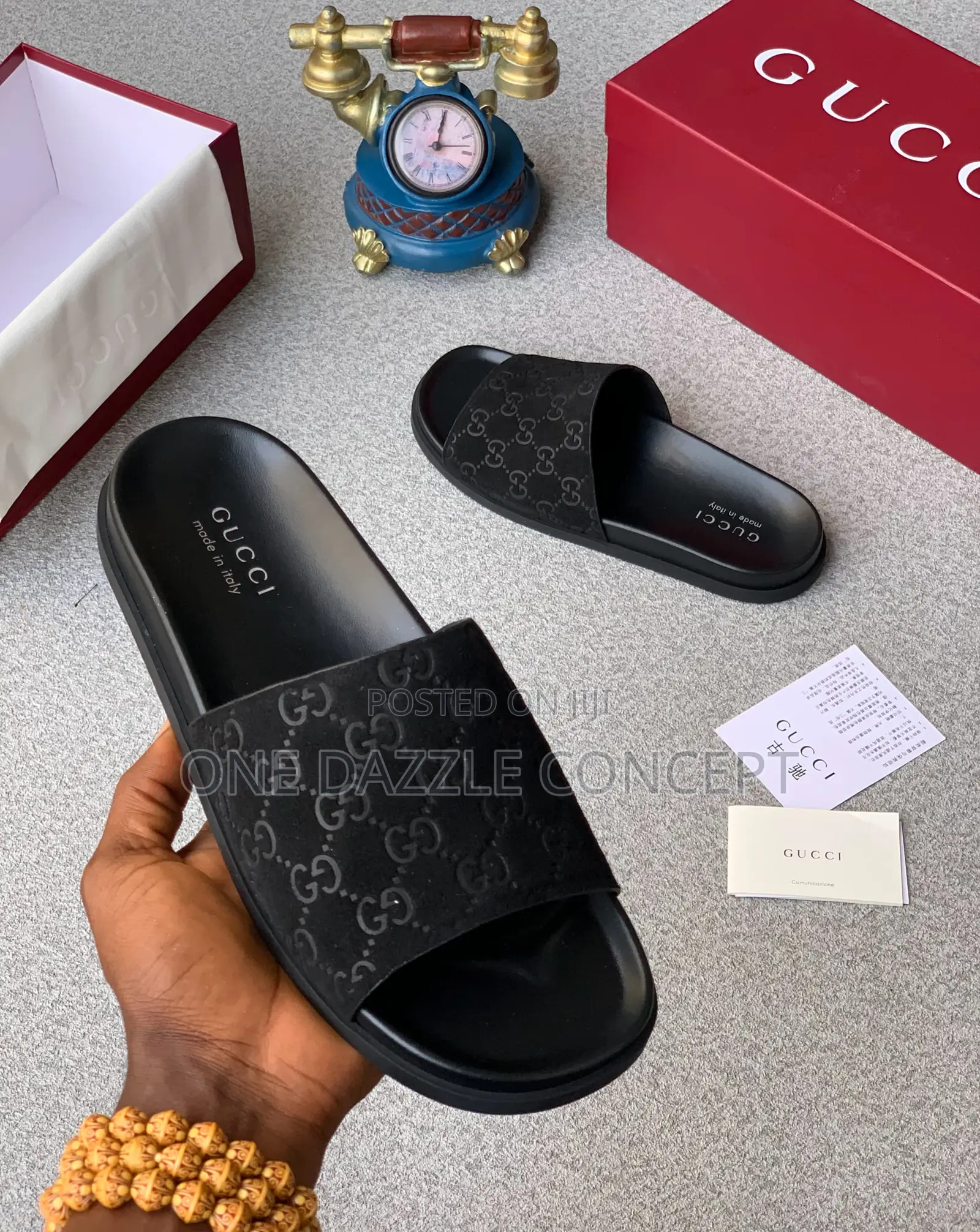 Suede Gucci Slide