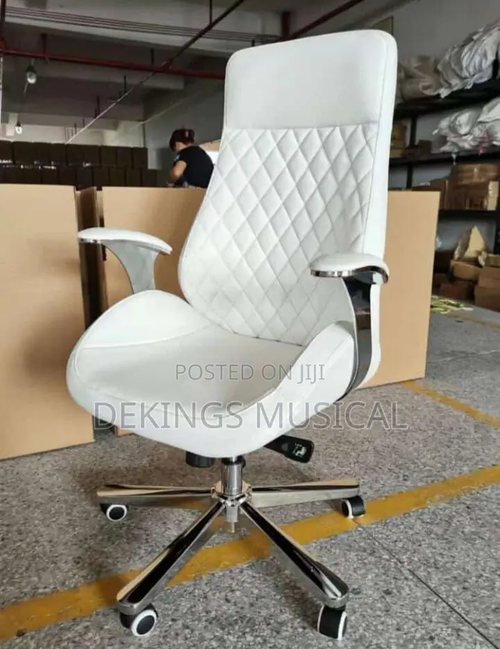 Executive Luxury White Office Chair