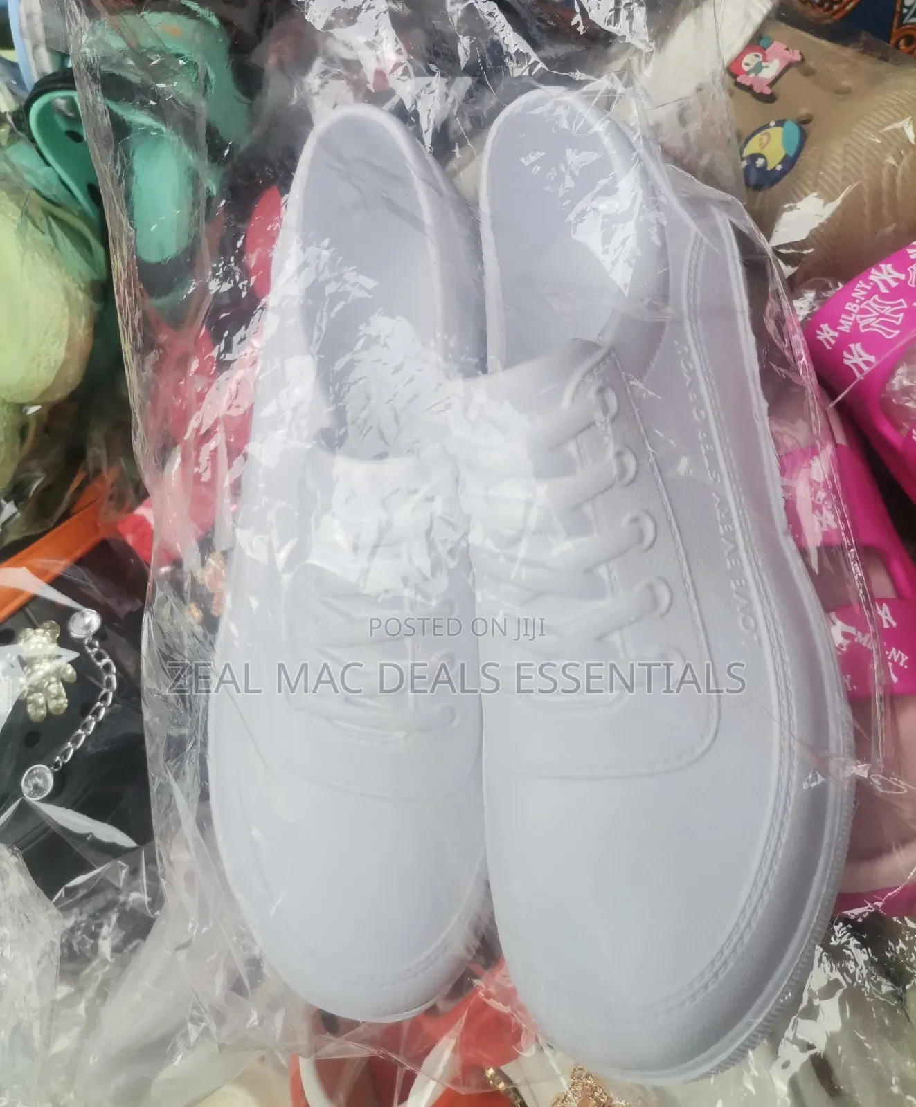Unisex White Rubber Sneakers