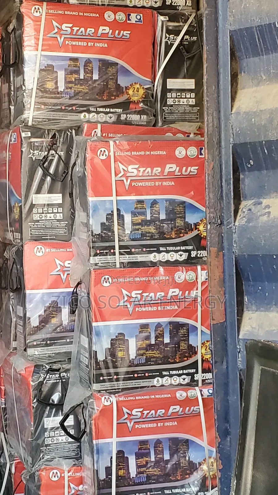 Star Plus Tubular Battery 220a