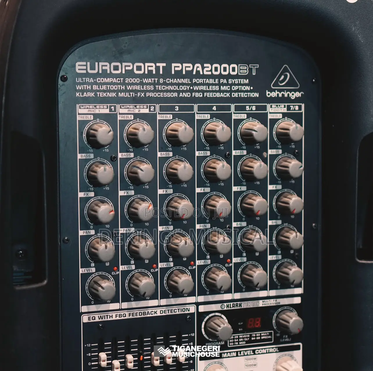 Behringer Europort Ppa2000bt 8-Channel Pa System Bluetooth
