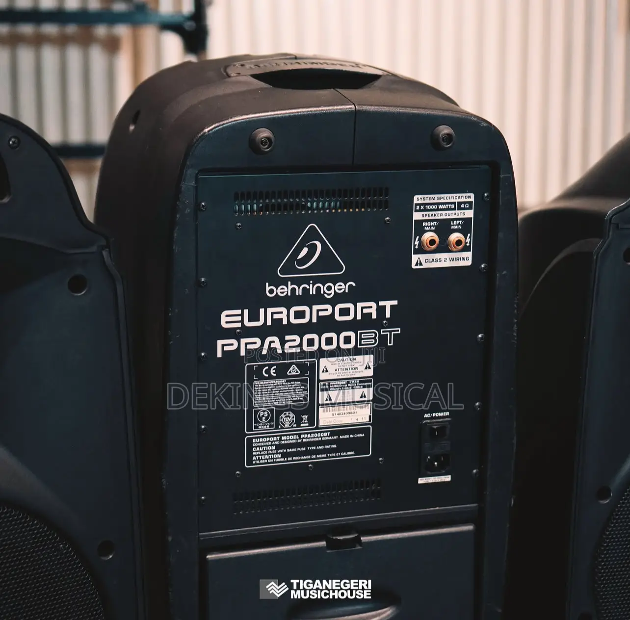 Behringer Europort Ppa2000bt 8-Channel Pa System Bluetooth