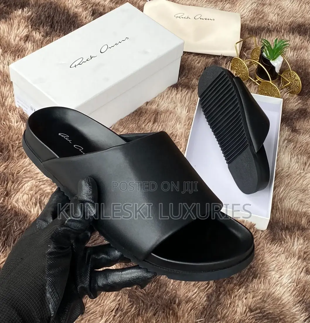 Original Rick Owen Leather Slippers