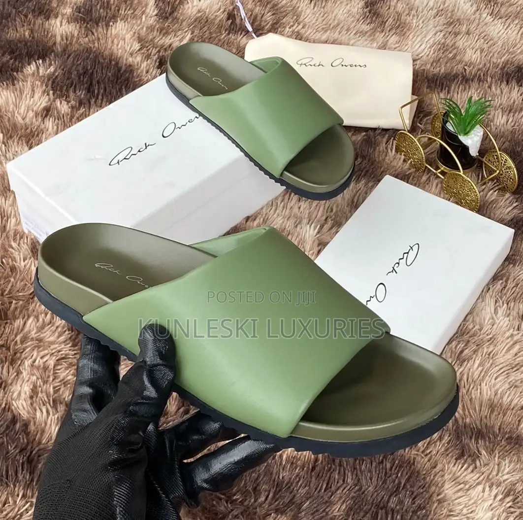 Original Rick Owen Leather Slippers