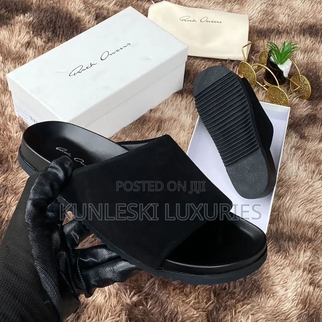 Original Rick Owen Leather Slippers