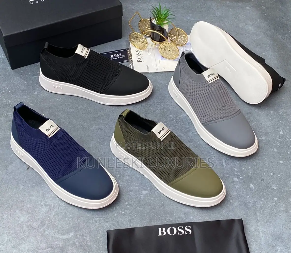 Original Boss Laceless Loafers Sneakers Collections