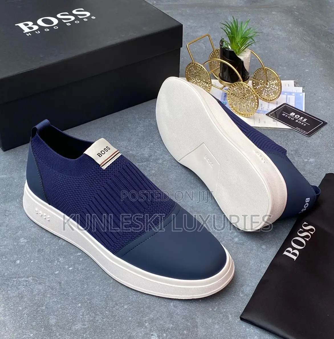 Original Boss Laceless Loafers Sneakers Collections