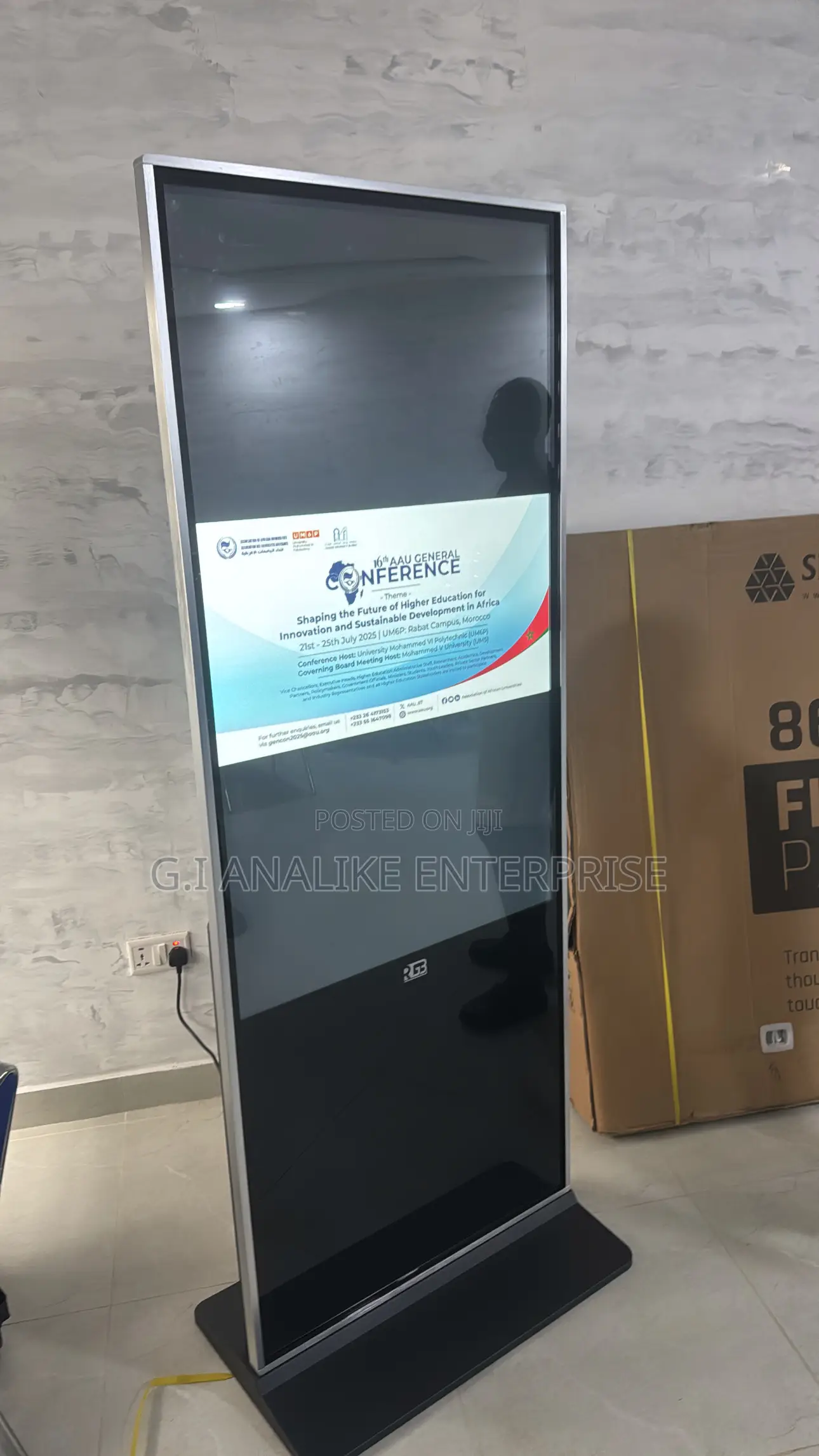 Electronic Indoor a/D Notice Board.