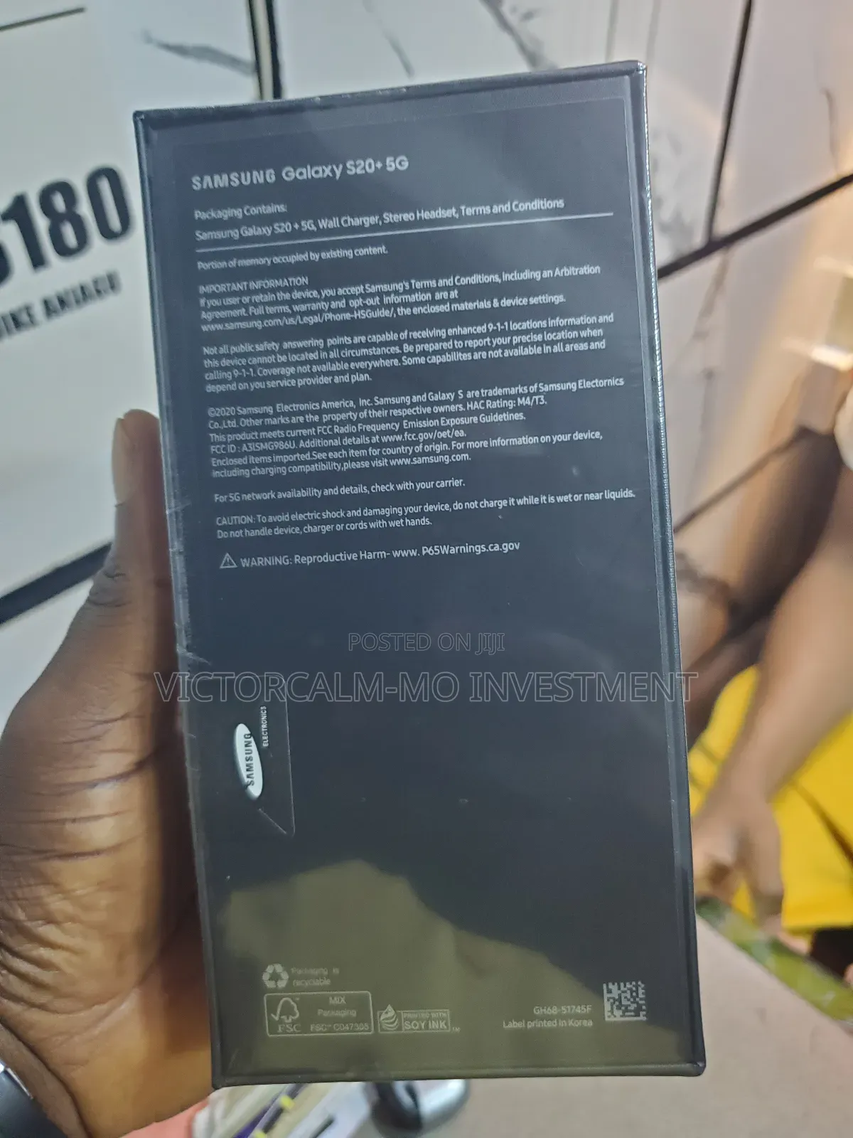 New Samsung Galaxy S20+ 5G 128 GB Gray