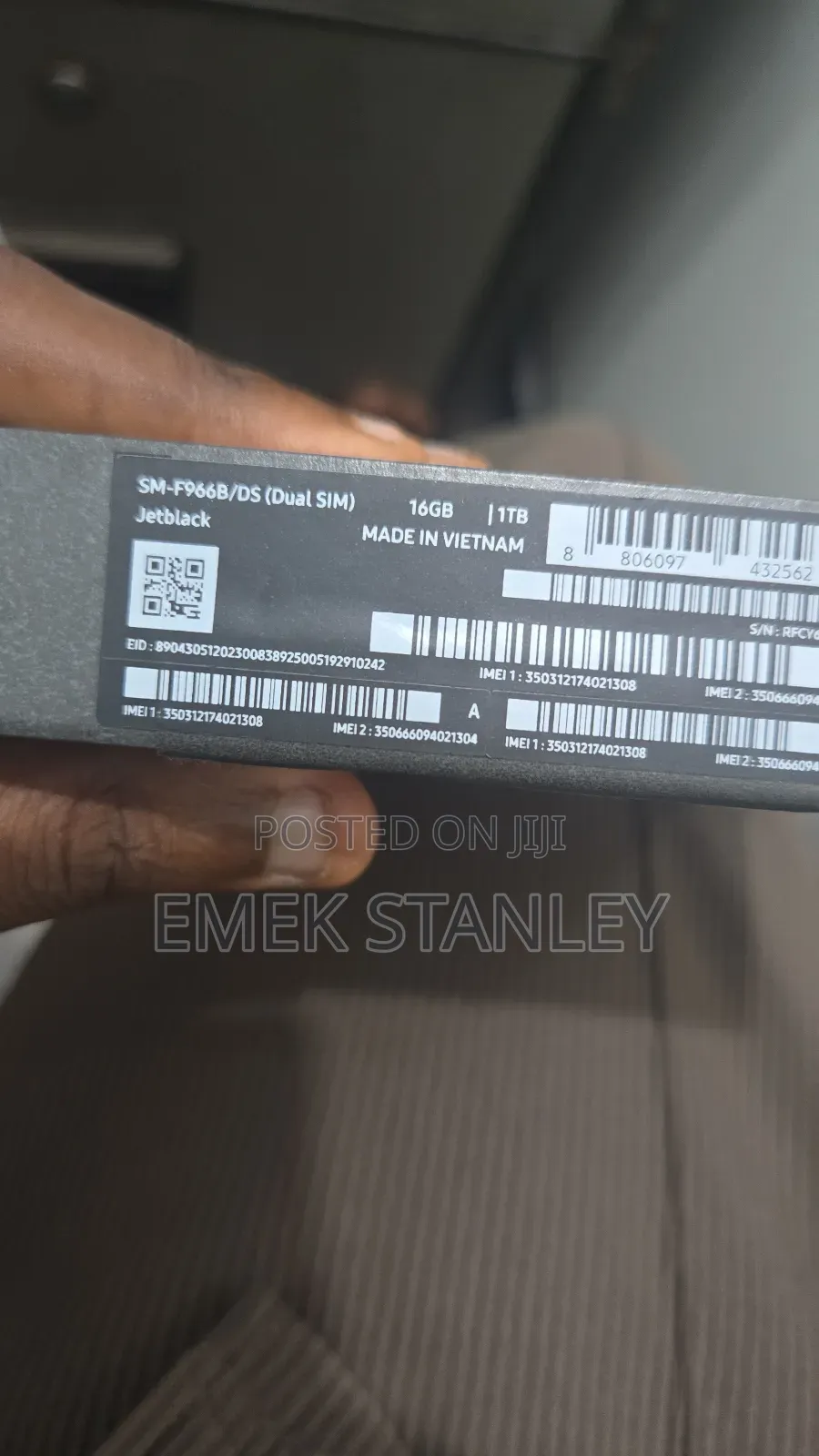 New Samsung Galaxy Z Fold7 1 TB Black