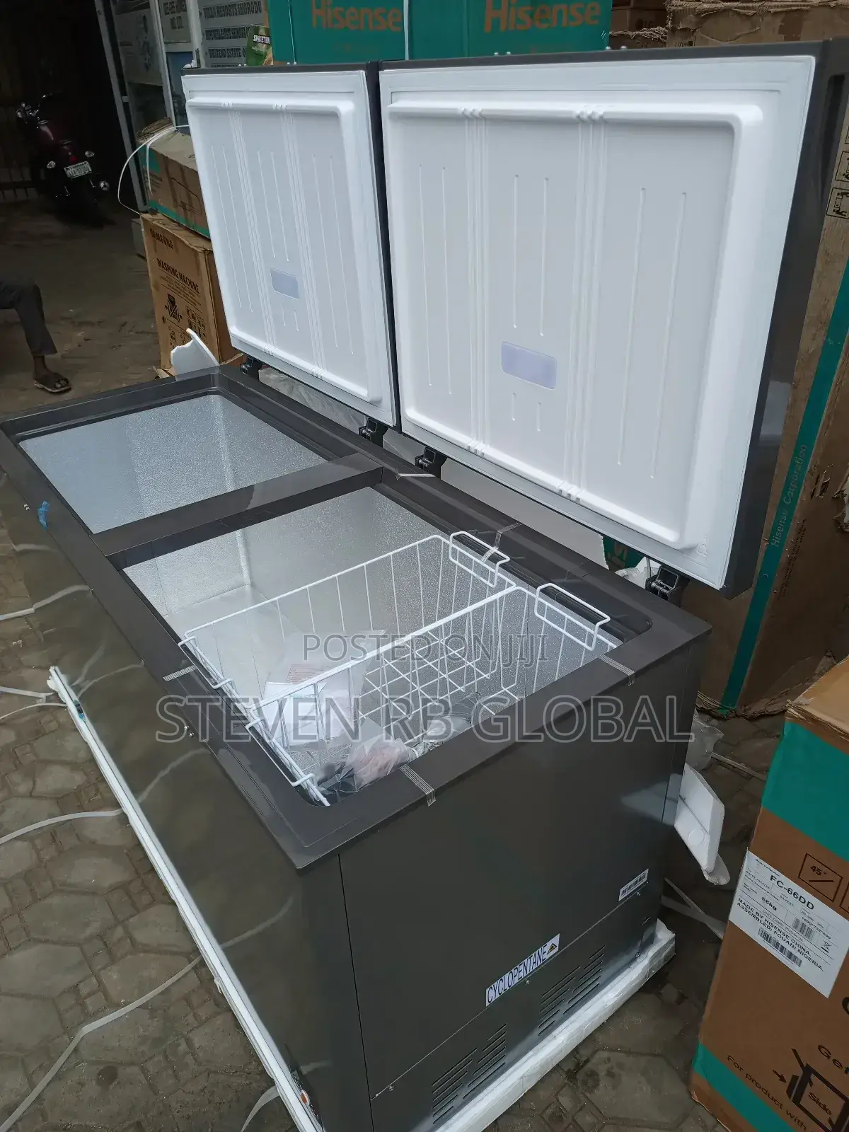 Hisense Hisense Double Door Chest Freezer 500l Fc 66dd -