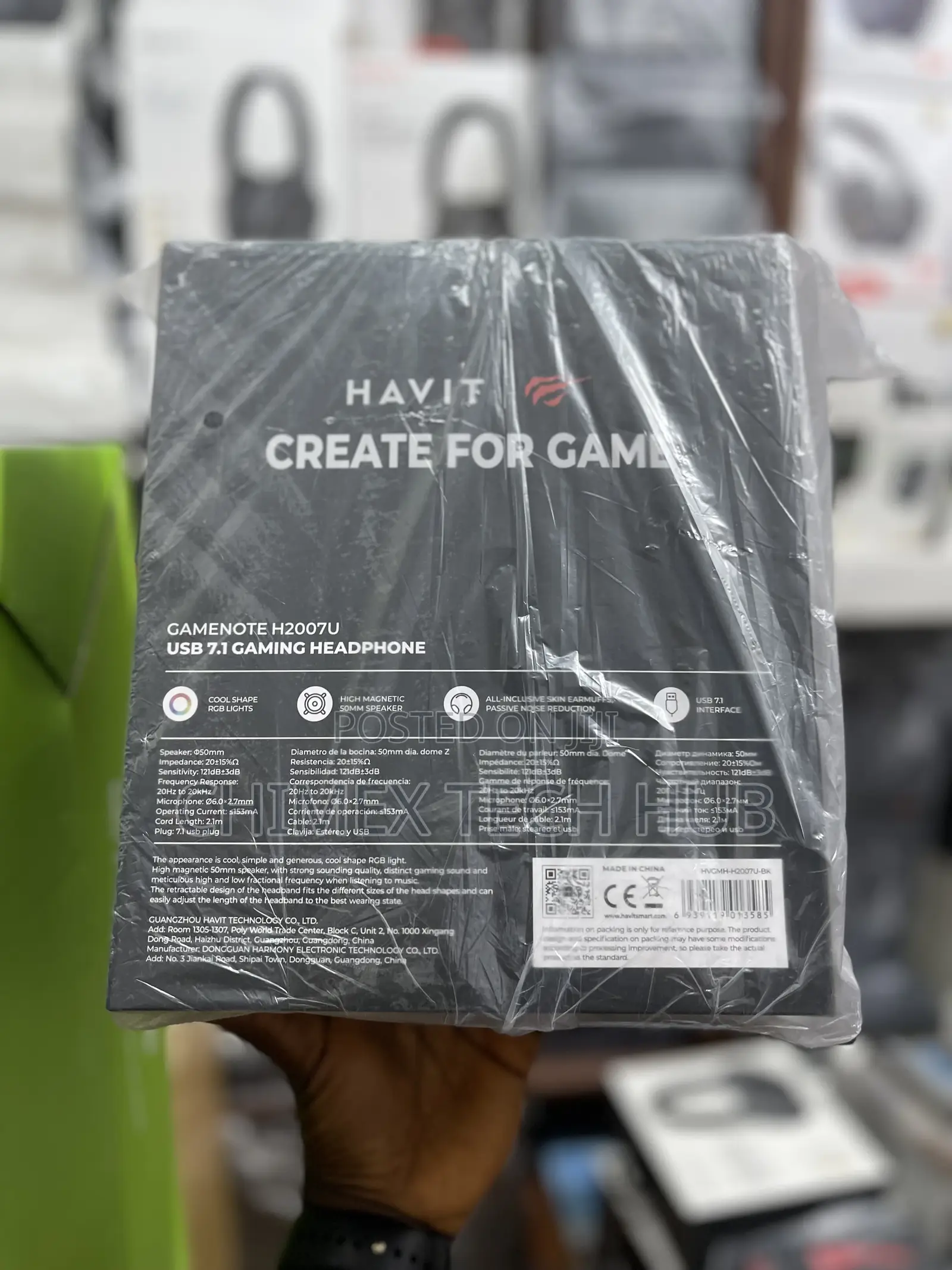 Havit Gamenote H2007u Usb 7.1 Gaming Headphone