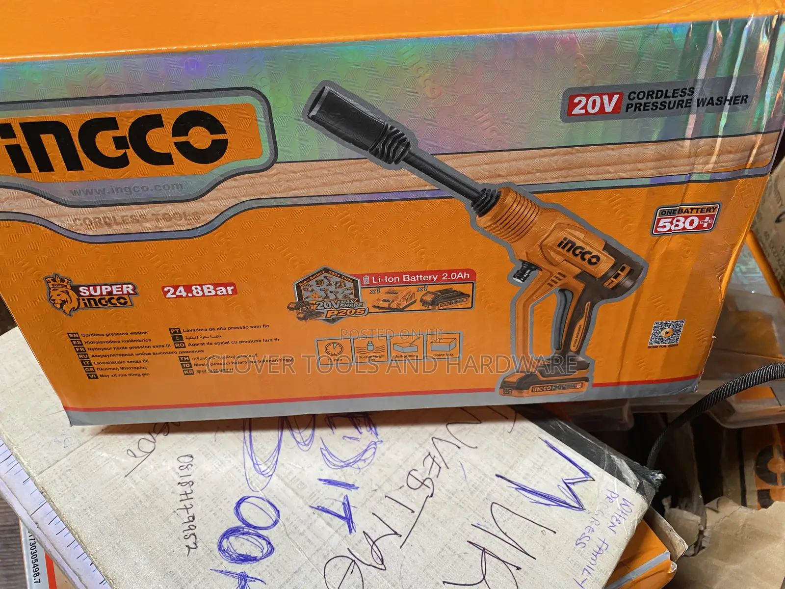 Ingco Cordless Pressure Washer Cpwli20362
