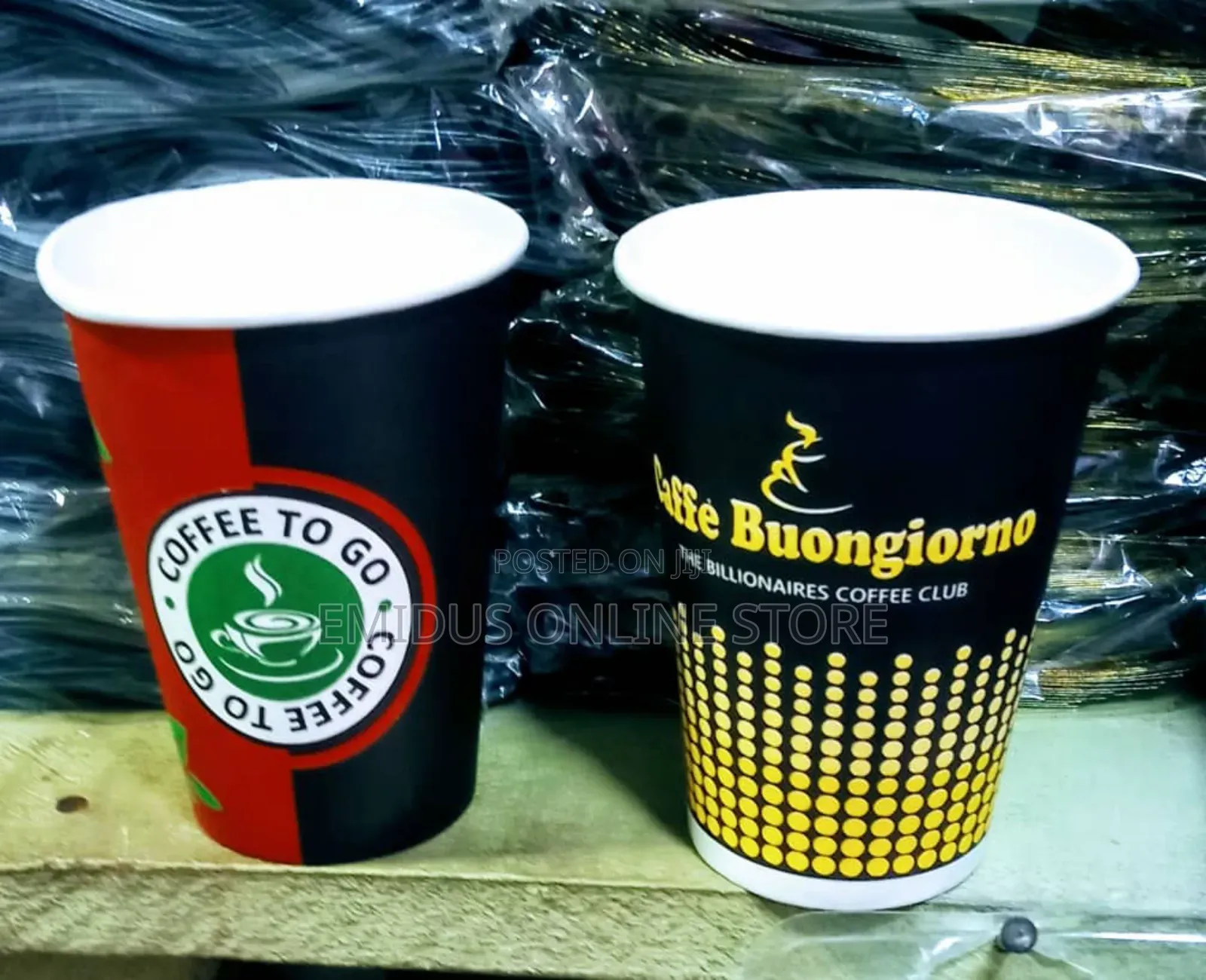 8oz Paper Cups Without Cover by 50 PCS in a Pack