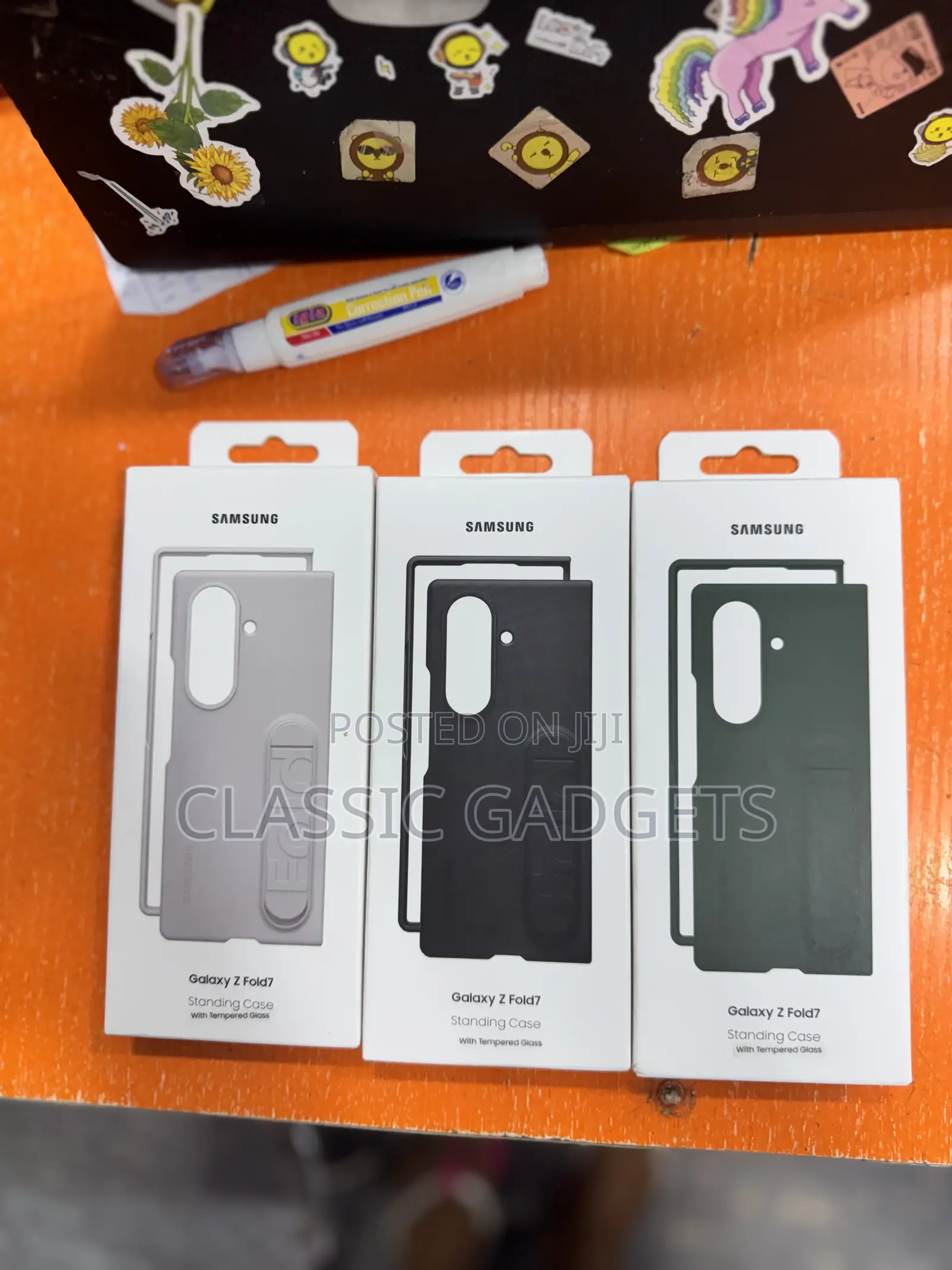 Standing Case With Tampered Glass for Galaxy Z Fold 7