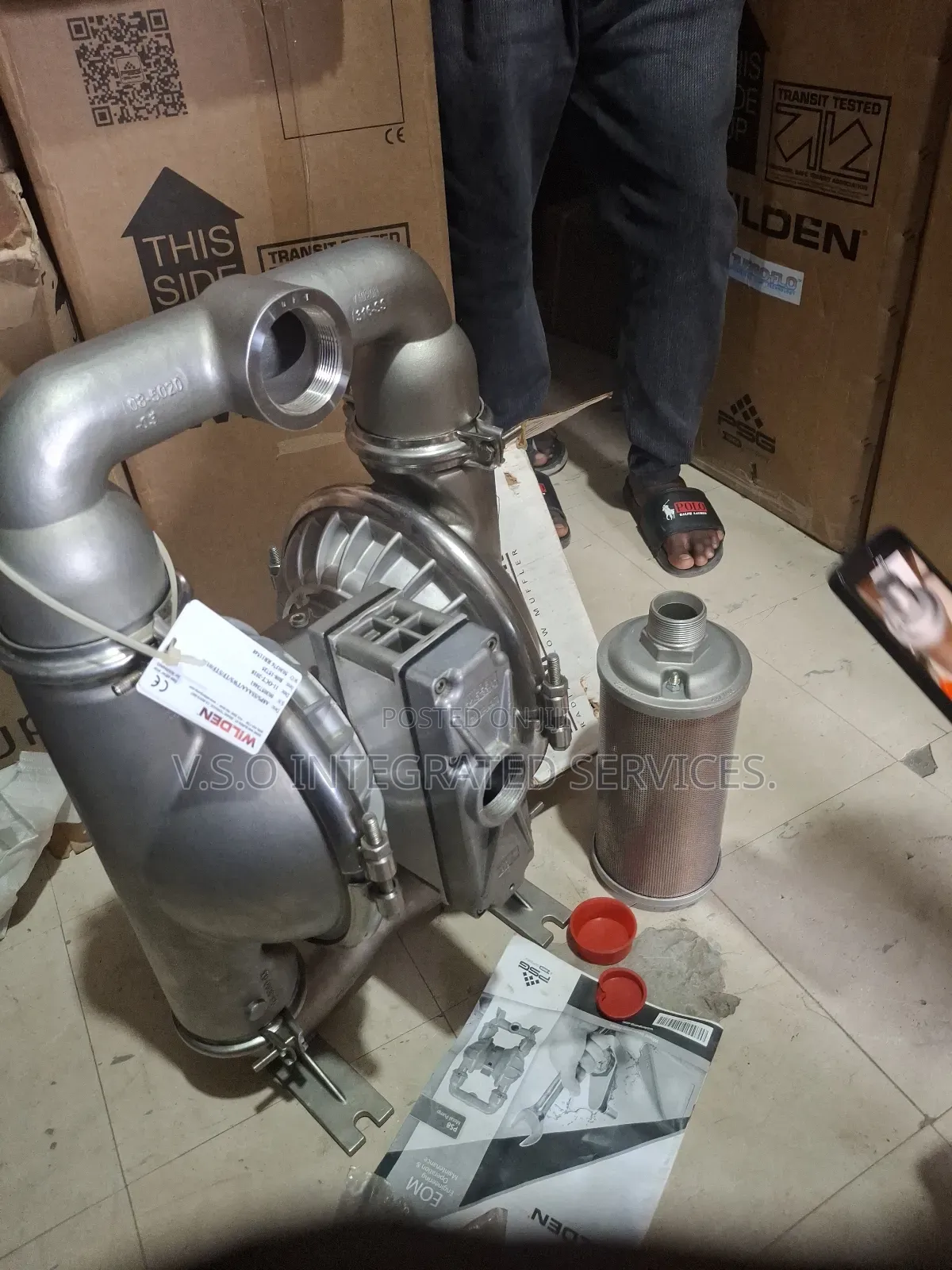 2" Pro-Flo Stainless Wilden Double Diaphragm Pump