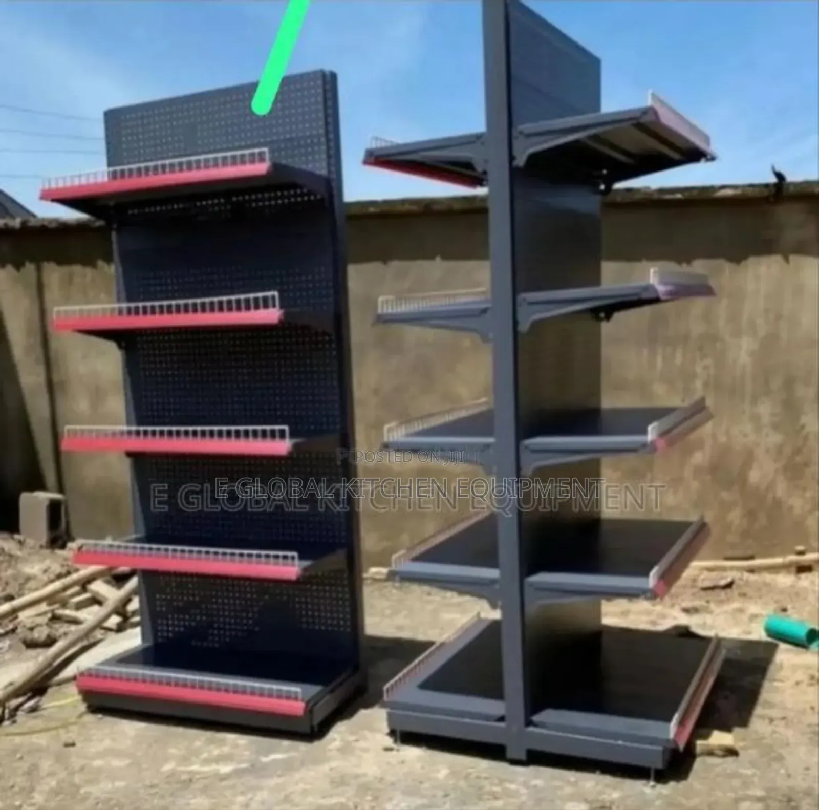 Black Super Market Shelf Single and Double Sides