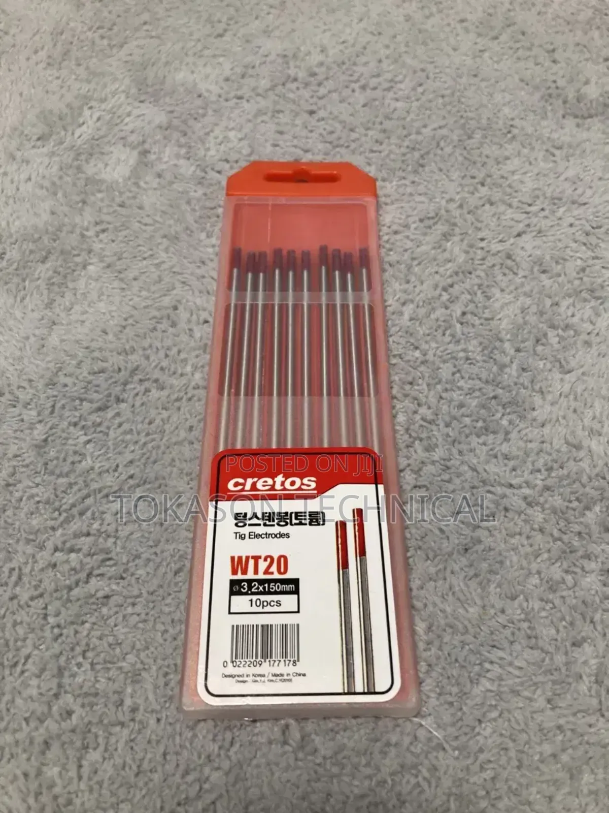 Cretos Wt20 2% Thoriated Tungsten Electrodes,