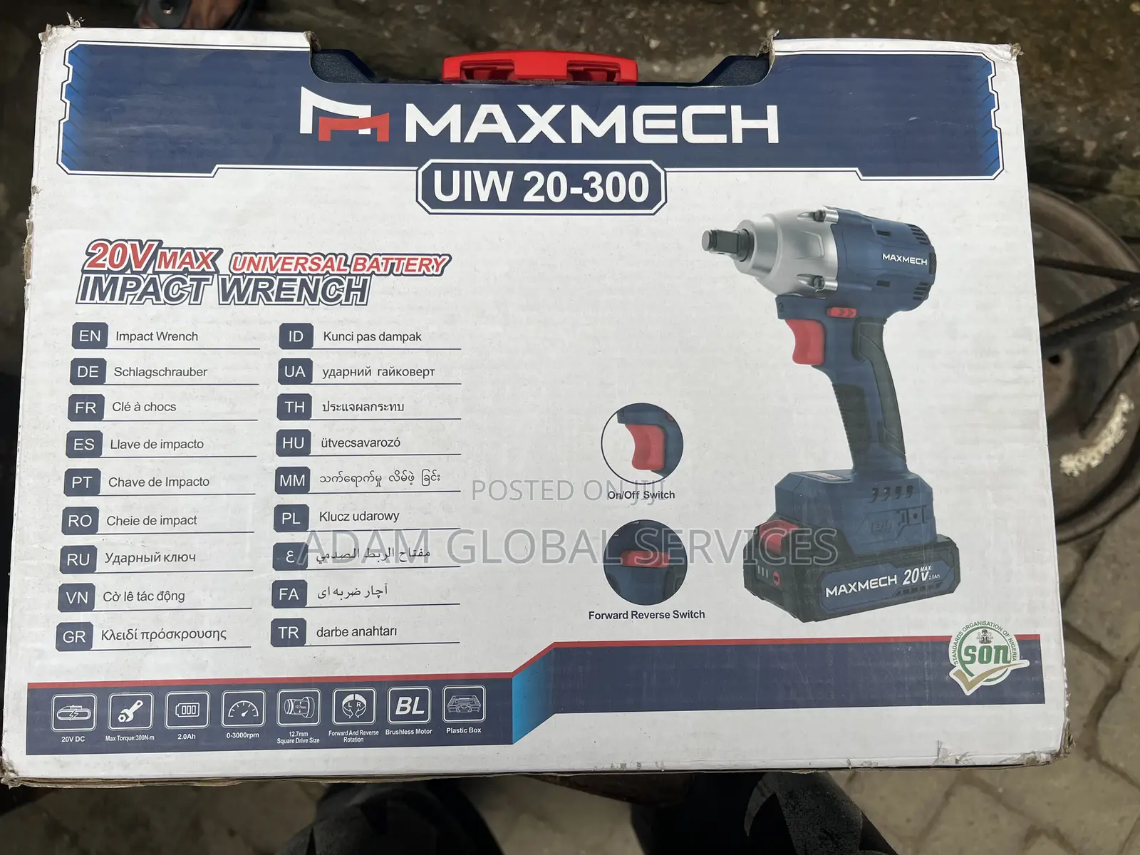 Maxmech 20v Universal Battery Impact Wrench